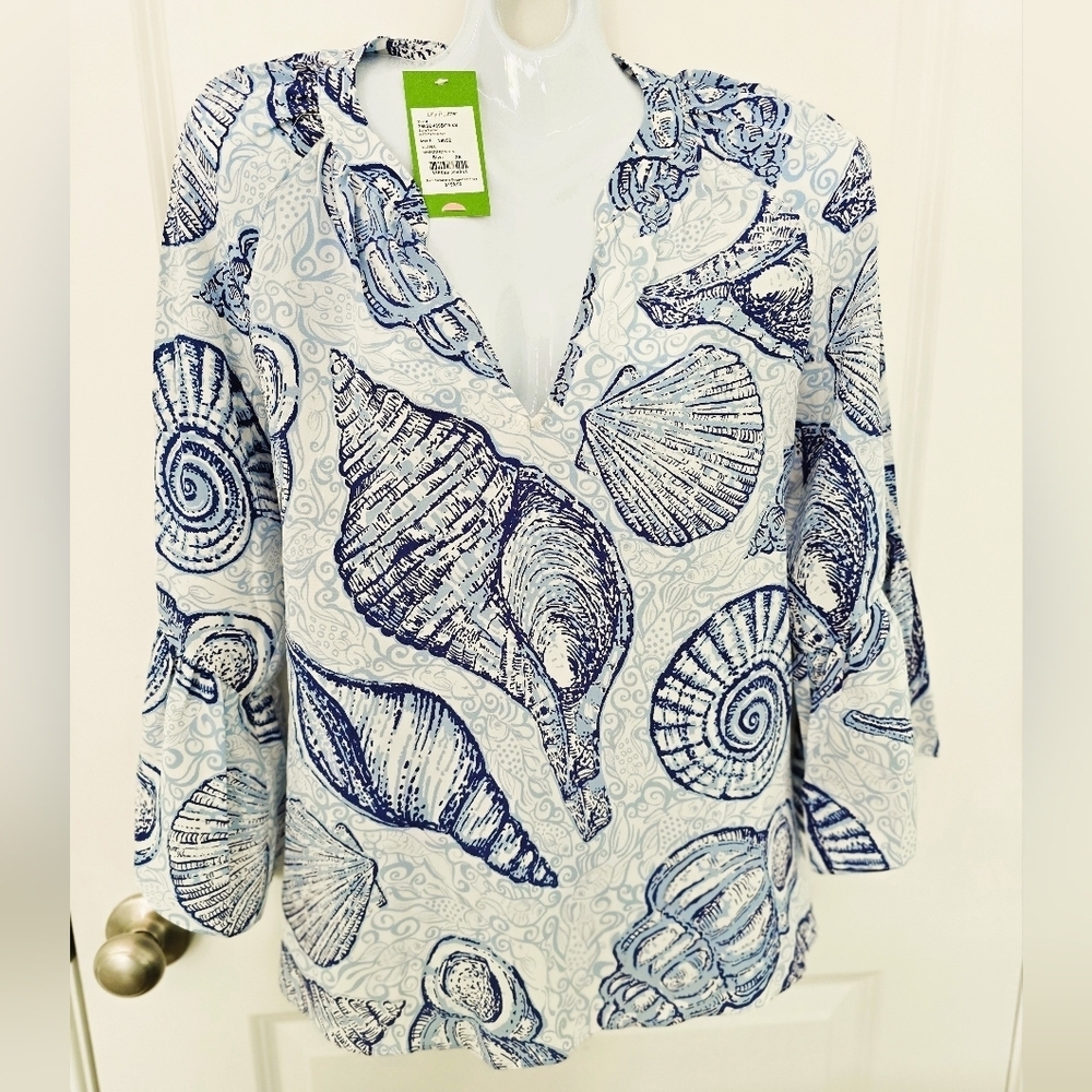 NWT Lilly Pulitzer Matilda Silk Top Sz XS